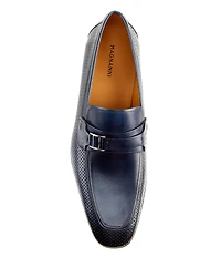 Magnanni Men's Salas Bit Buckle Leather Loafers