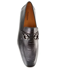Magnanni Men's Silos Bit Buckle Leather Loafers