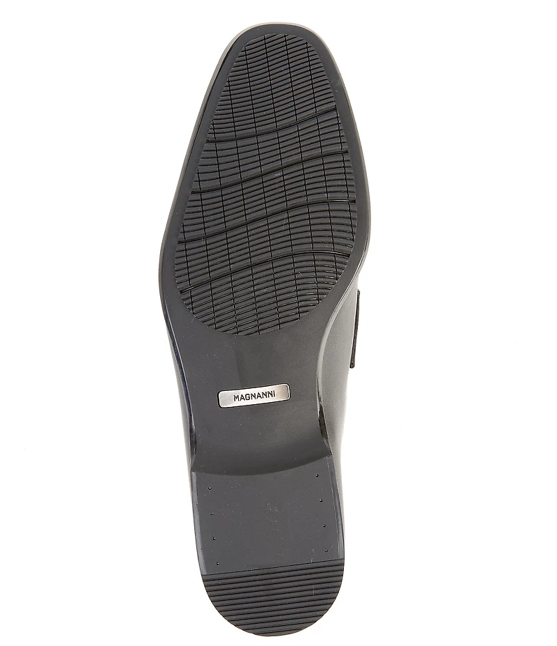 Magnanni Men's Silos Bit Buckle Leather Loafers