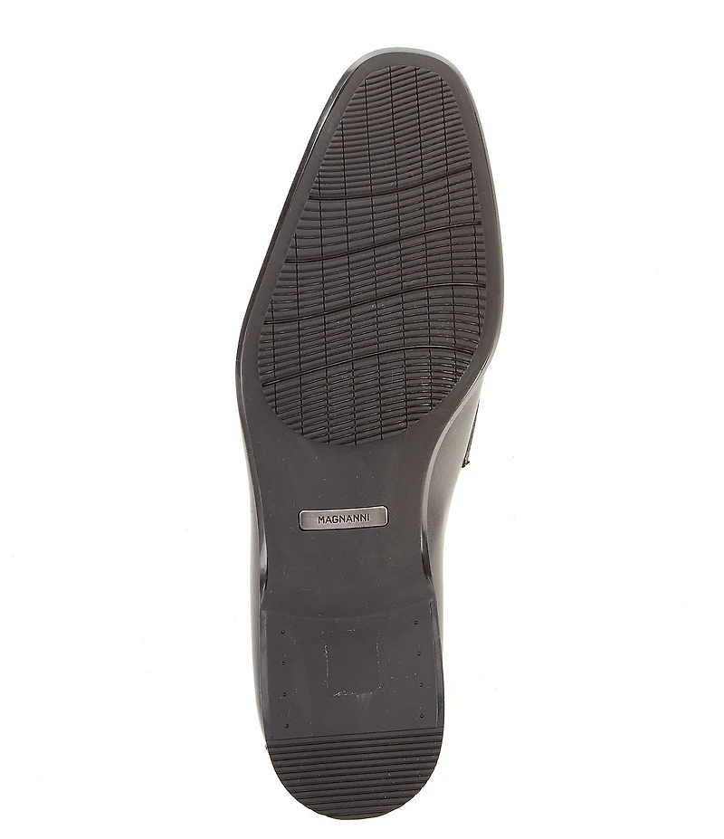 Magnanni Men's Soto Bit Buckle Leather Loafers