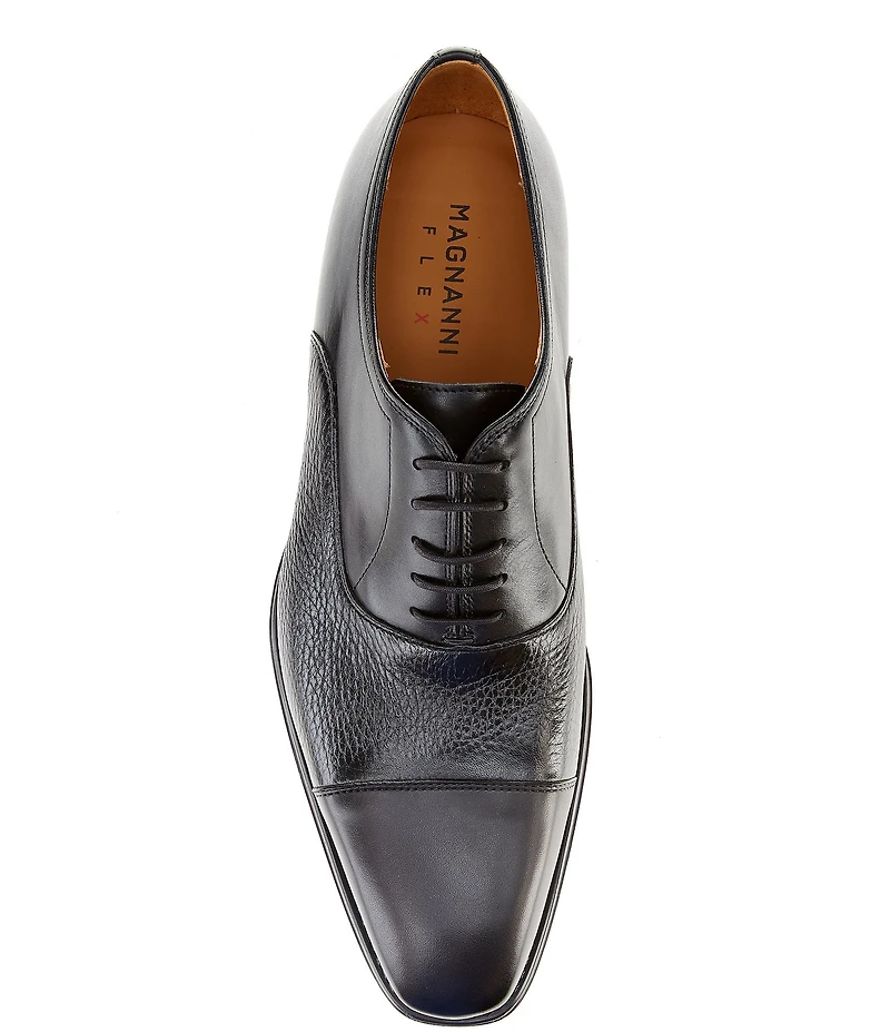 Magnanni Men's Toro Cap Toe Leather Oxfords
