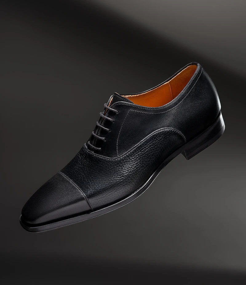 Magnanni Men's Toro Cap Toe Leather Oxfords
