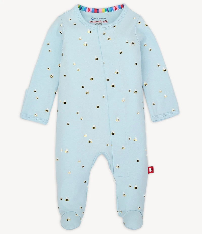 Magnetic Me Baby Boys Newborn-9 Months Long-Sleeve Honey Hill Footed Coverall