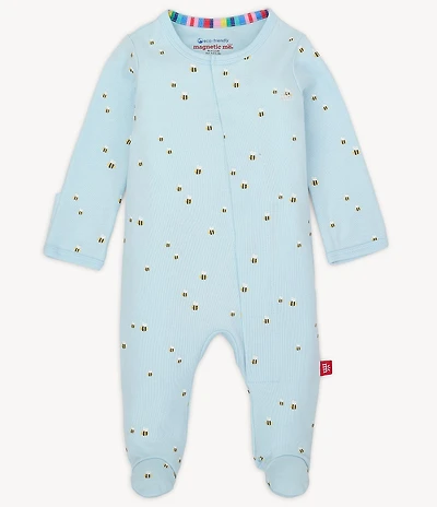 Magnetic Me Baby Boys Newborn-9 Months Long-Sleeve Honey Hill Footed Coverall