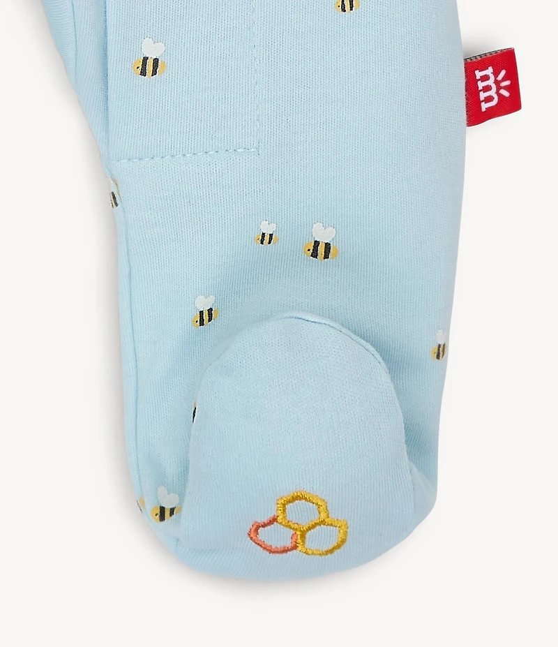 Magnetic Me Baby Boys Newborn-9 Months Long-Sleeve Honey Hill Footed Coverall