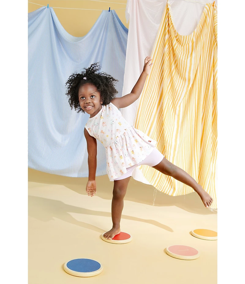 Magnetic Me® Baby Girls Sleeveless Playground Pals Tank Top & Solid Biker Shorts Set