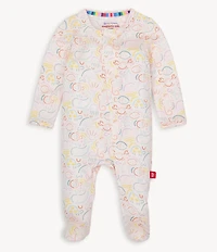Magnetic Me Baby Girls Long-Sleeve Great So-Fish-Ticated Footed Coverall