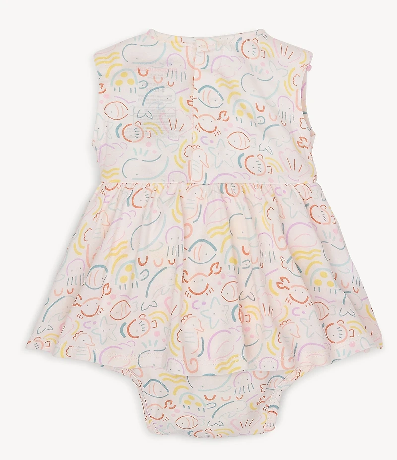 Magnetic Me Baby Girls So-Fish-Ticated Sleeveless Skirted Bodysuit Dress