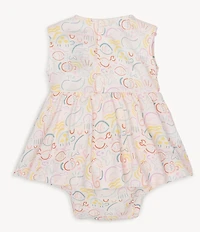 Magnetic Me Baby Girls So-Fish-Ticated Sleeveless Skirted Bodysuit Dress