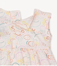 Magnetic Me Baby Girls So-Fish-Ticated Sleeveless Skirted Bodysuit Dress