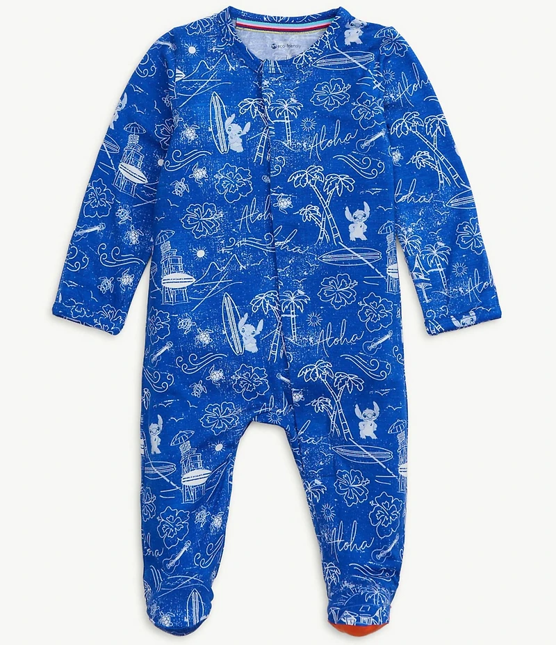 Magnetic Me x Disney Baby Boys Long Sleeve Lilo & Stitch Footie Coverall