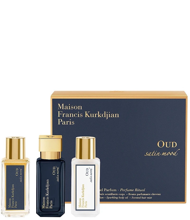 Maison Francis Kurkdjian OUD satin mood 3-Piece Fragrance Ritual Gift Set