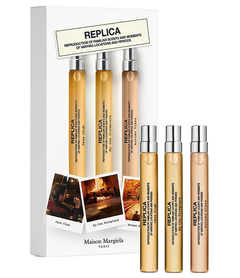 Maison Margiela REPLICA Warm & Woody Travel Spray Trio - Jazz Club, By the Fireplace, Autumn Vibes