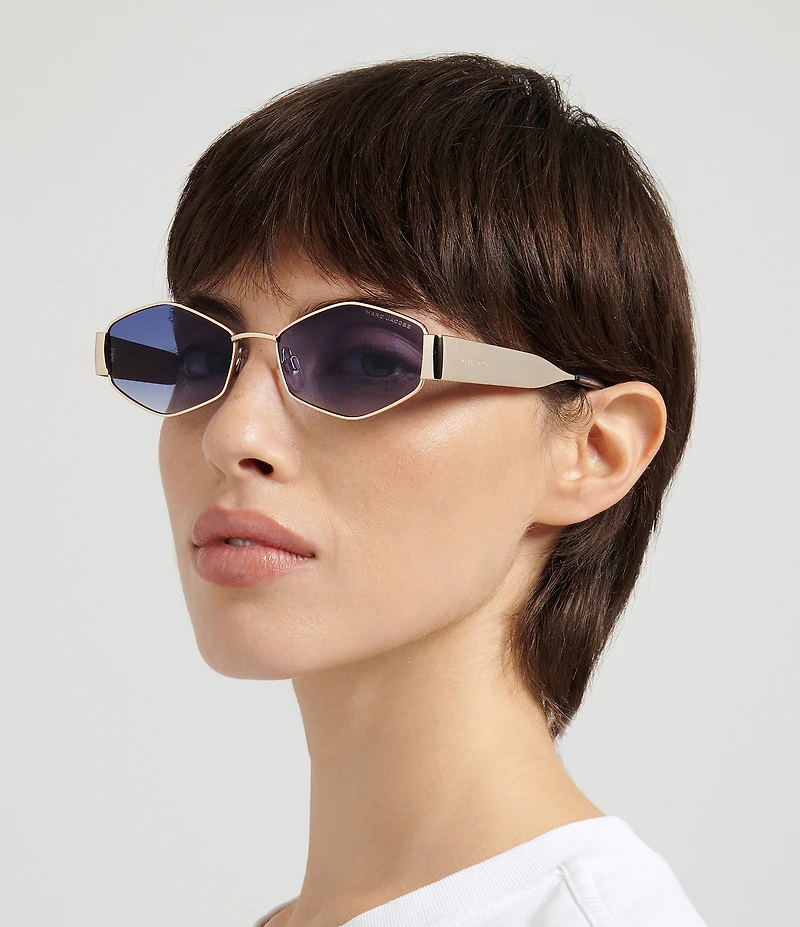 Marc Jacobs MARC496 Shi 55mm Geometric Sunglasses