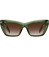 Marc Jacobs Women's 1112/S 54mm Transparent Rectangle Sunglasses