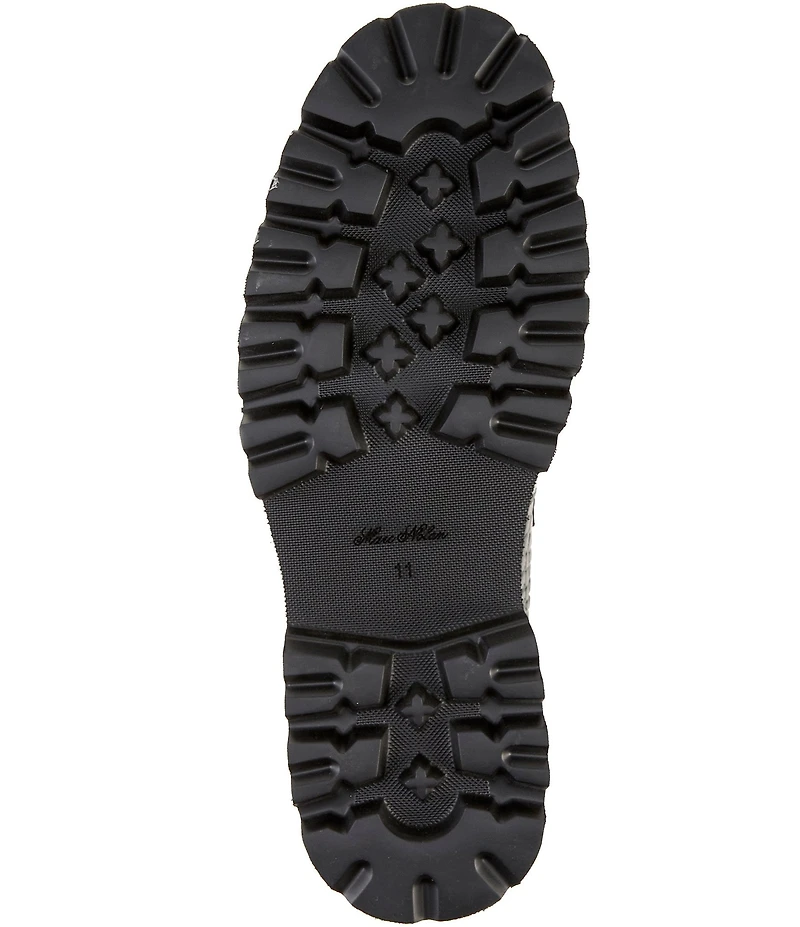 Marc Nolan Blake Croco Embossed Leather Bit Buckle Lug Loafers