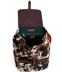 Marc Nolan Cow Print Pony Hair Soho Backpack