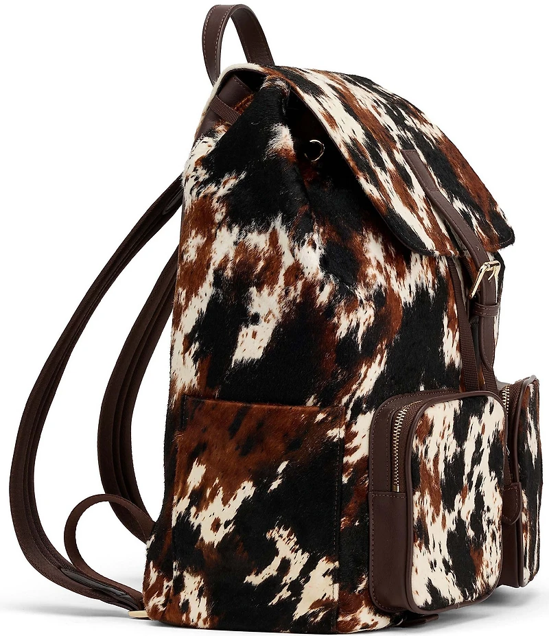 Marc Nolan Cow Print Pony Hair Soho Backpack