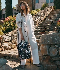 Marc Nolan Cow Print Pony Hair Soho Backpack