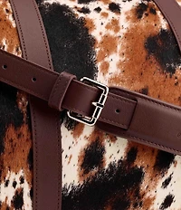 Marc Nolan Large Cow Print Weekender Duffel Bag