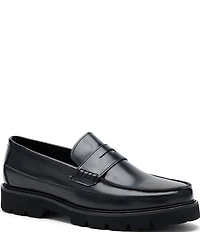 Marc Nolan Men's Adler Glazed Leather Penny Loafers