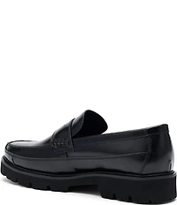 Marc Nolan Men's Adler Glazed Leather Penny Loafers