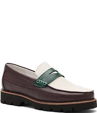 Marc Nolan Men's Adler Pebble Leather Penny Loafers