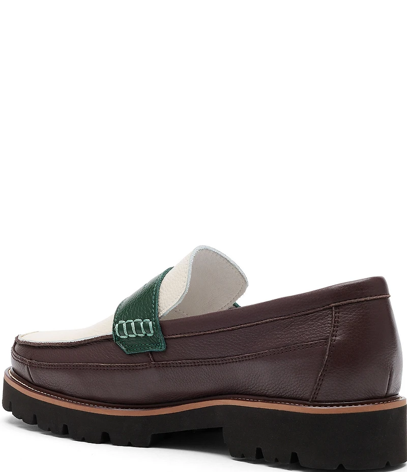 Marc Nolan Men's Adler Pebble Leather Penny Loafers