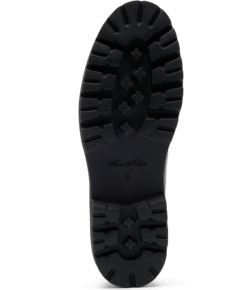 Marc Nolan Men's Adler Lizard Embossed Leather Lug Penny Loafers