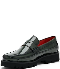 Marc Nolan Men's Adler Patent Leather Penny Loafers