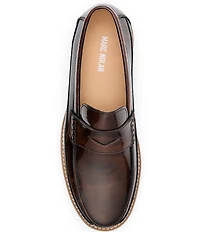 Marc Nolan Men's Adler Patent Leather Penny Loafers