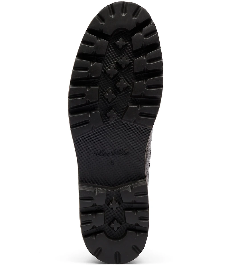 Marc Nolan Men's Adler Pebble Leather Lug Penny Loafers