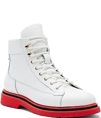 Marc Nolan Men's Aiden Pebble Leather Combat Boots