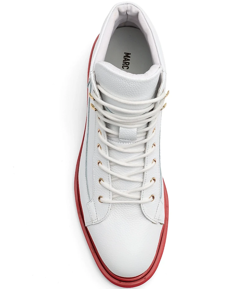 Marc Nolan Men's Aiden Pebble Leather Combat Boots