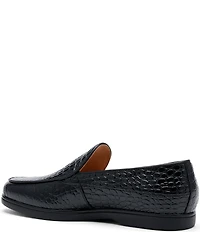 Marc Nolan Men's Alessandro Croco Embossed Leather Venetian Loafers