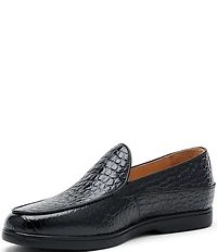 Marc Nolan Men's Alessandro Croco Embossed Leather Venetian Loafers