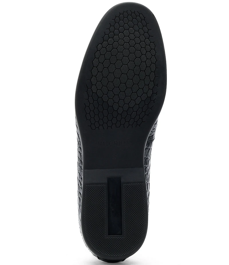 Marc Nolan Men's Alessandro Croco Embossed Leather Venetian Loafers