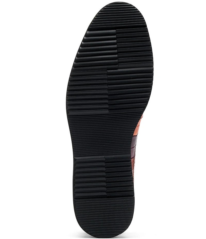 Marc Nolan Alexander Badlands Croco Embossed Leather Longwing Brogue Oxfords