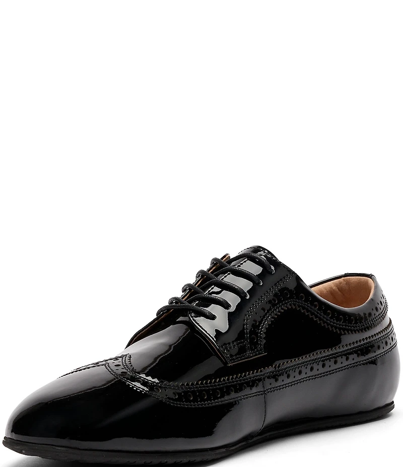 Marc Nolan Men's Alexander Ballerina Patent Leather Longwing Sneakers