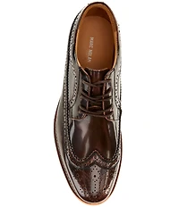 Marc Nolan Men's Alexander Patent Leather Longwing Brogue Oxfords