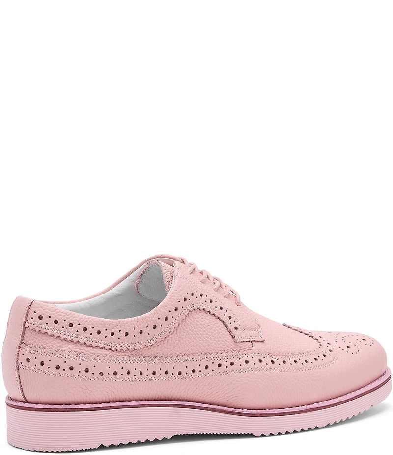 Marc Nolan Men's Alexander Pebble Leather Longwing Brogue Oxfords