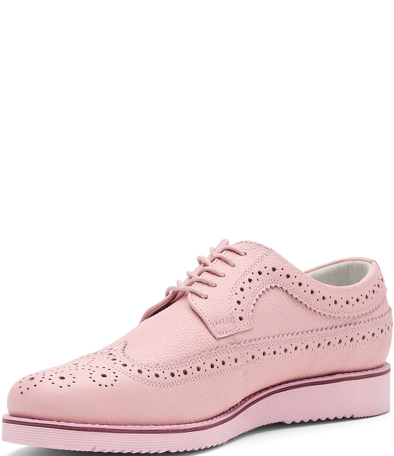 Marc Nolan Men's Alexander Pebble Leather Longwing Brogue Oxfords