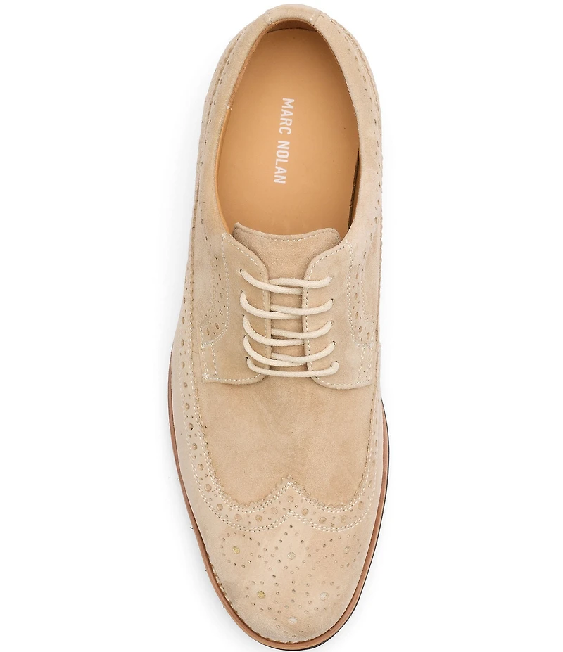 Marc Nolan Men's Alexander Suede Longwing Brogue Oxfords