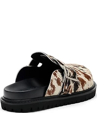 Marc Nolan Men's Shiloh Appaloosa Cow Print Buckle Hardware Clog