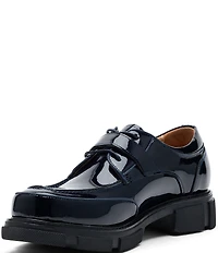 Marc Nolan Men's Atlas Patent Leather Buckle Hardware Derby Loafers