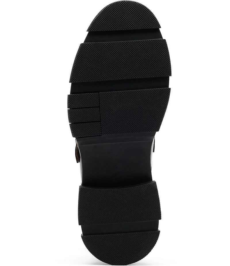 Marc Nolan Men's Atlas Patent Leather Buckle Hardware Derby Loafers