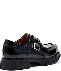 Marc Nolan Men's Atlas Patent Leather Buckle Hardware Derby Loafers