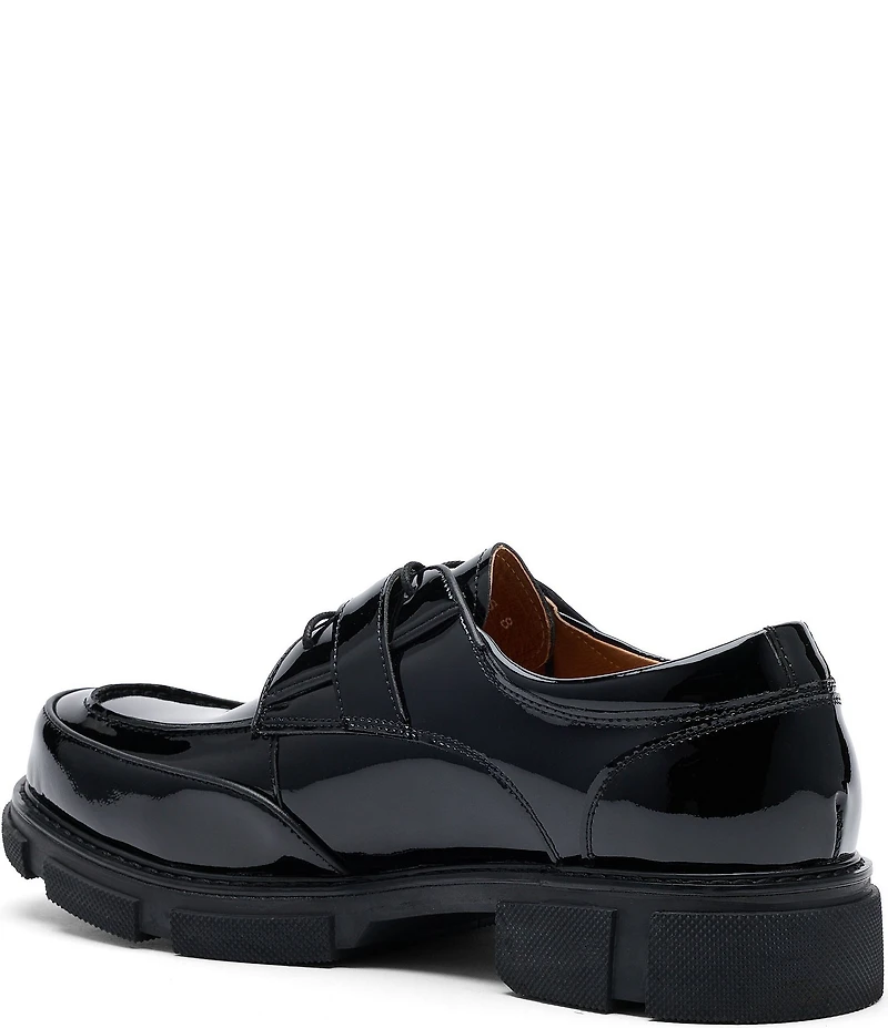 Marc Nolan Men's Atlas Patent Leather Buckle Hardware Derby Loafers