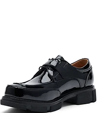 Marc Nolan Men's Atlas Patent Leather Buckle Hardware Derby Loafers