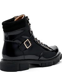 Marc Nolan Men's Atlas Patent Leather Strap Boots